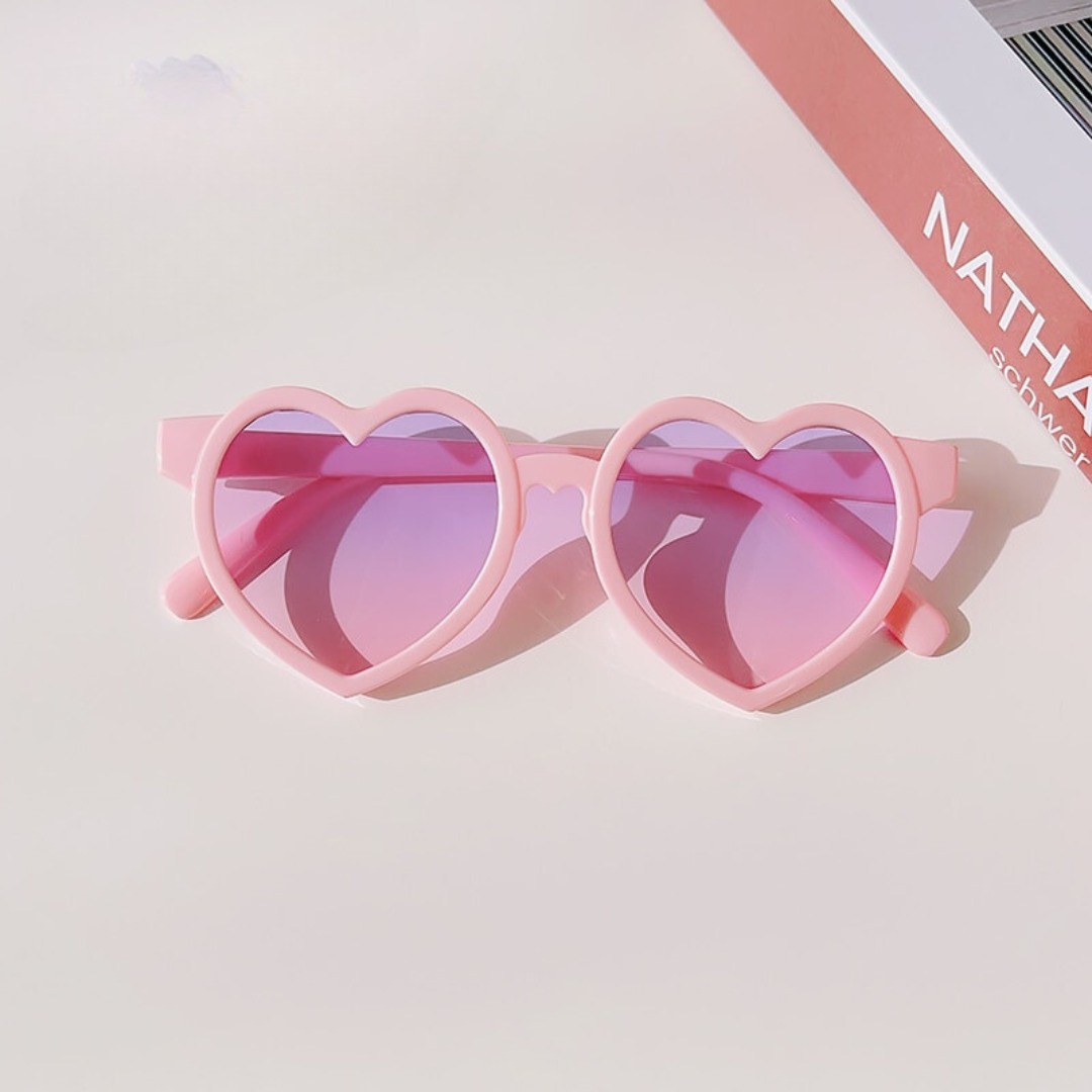 Girls Heart Shaped Sunglasses