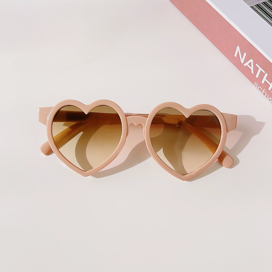 Girls Heart Shaped Sunglasses