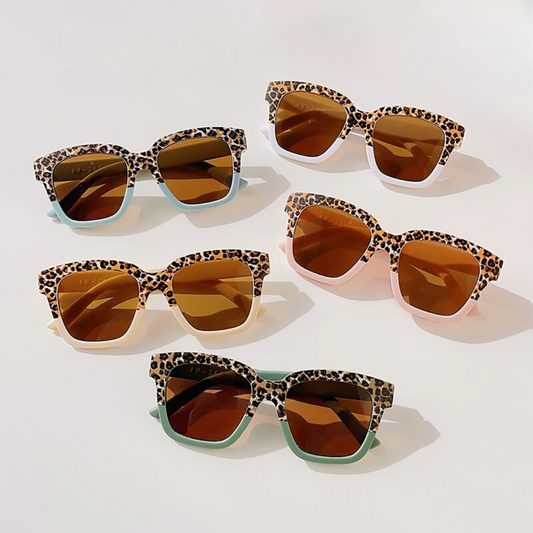 Girls Leopard Print Sunglasses