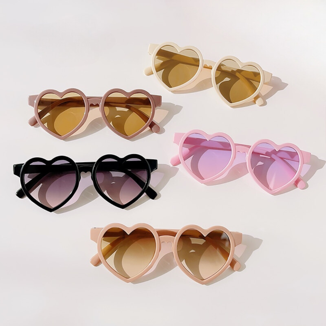 Girls Heart Shaped Sunglasses