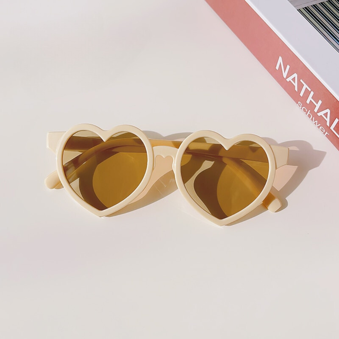 Girls Heart Shaped Sunglasses