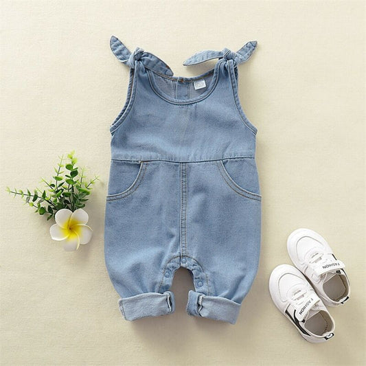 Denim Overall Romper Jumpsuit