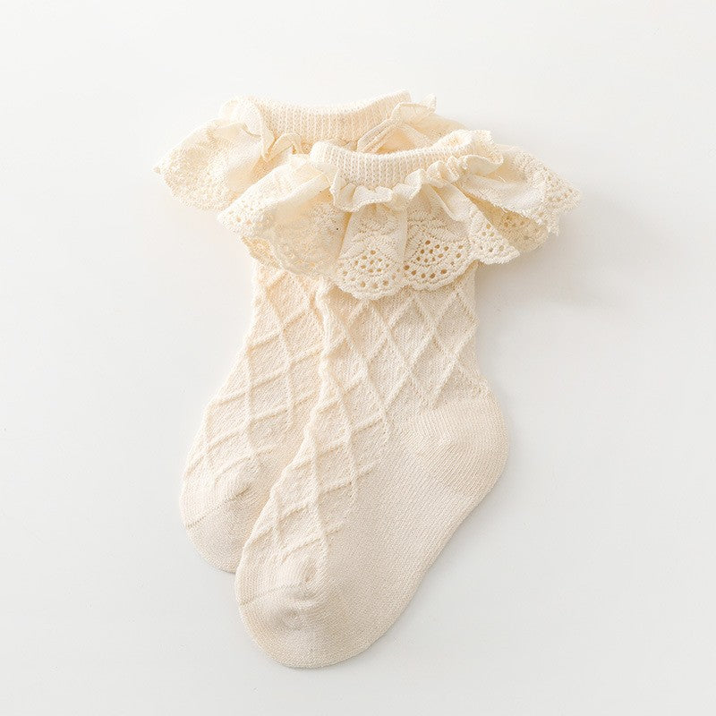 Vintage Ruffled Lace Socks