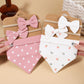 Baby Bow Headband and Burping Cloth Set