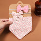 Baby Bow Headband and Burping Cloth Set