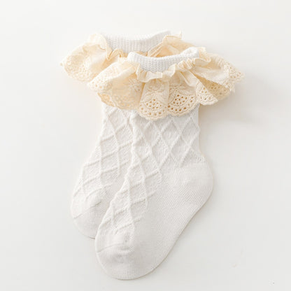 Vintage Ruffled Lace Socks