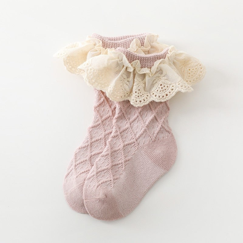 Vintage Ruffled Lace Socks