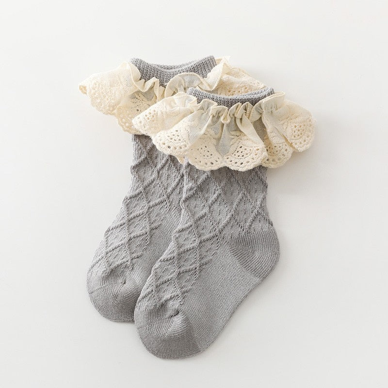 Vintage Ruffled Lace Socks