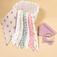 Baby Bow Headband and Burping Cloth Set