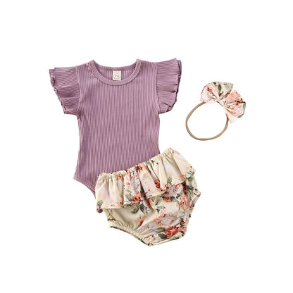 Floral Bloomer Outfit (4 colors available)