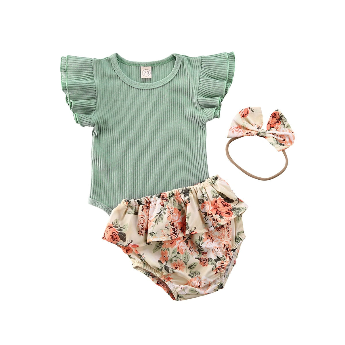 Floral Bloomer Outfit (4 colors available)