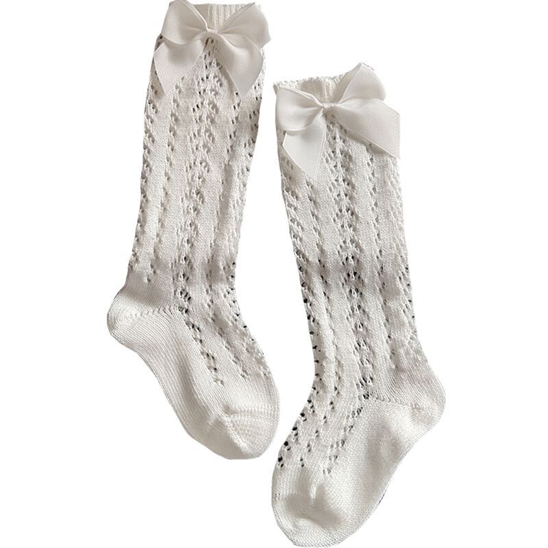 Girls Knee High Bowknot Socks