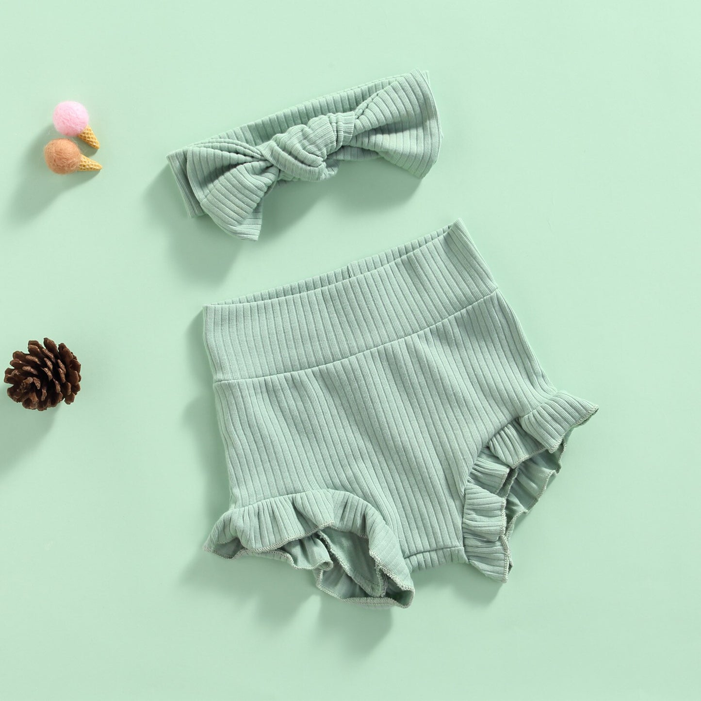 Ruffle Bloomers and Headband Set