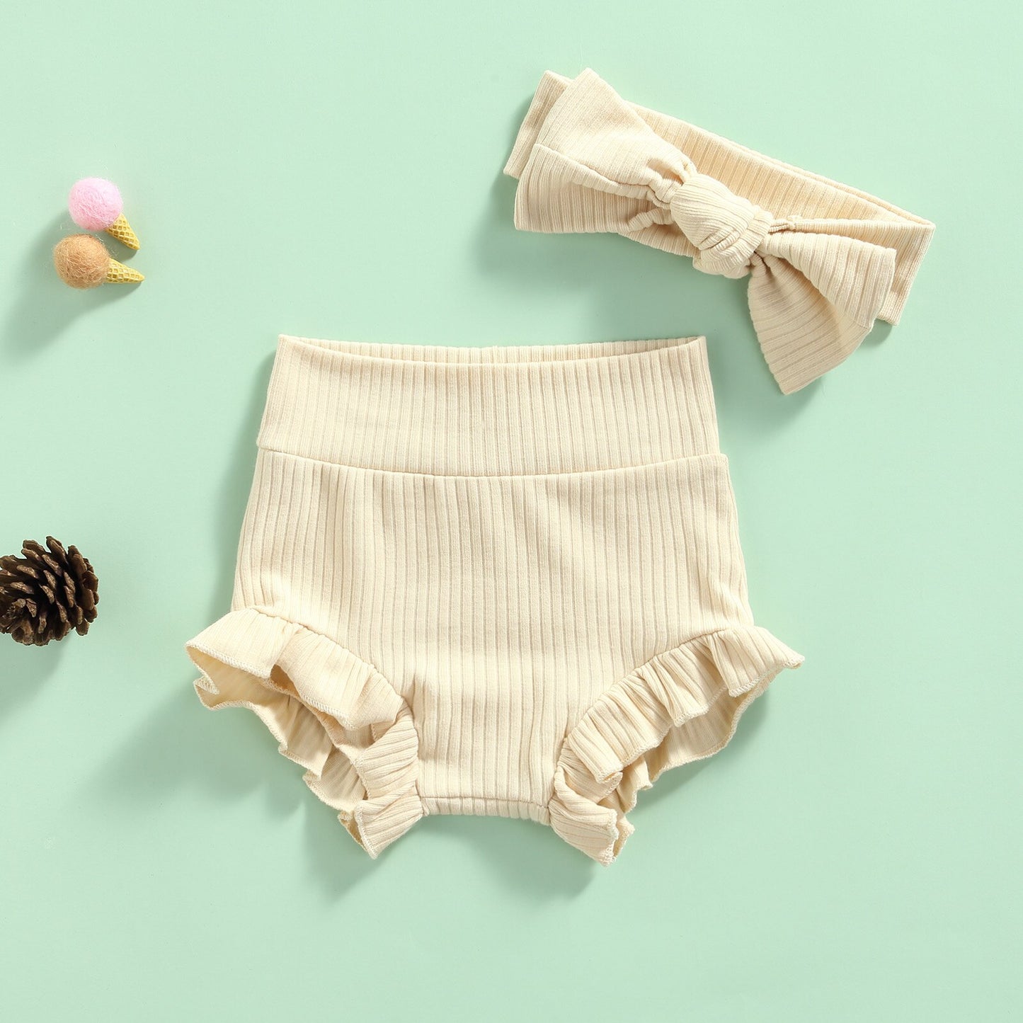 Ruffle Bloomers and Headband Set