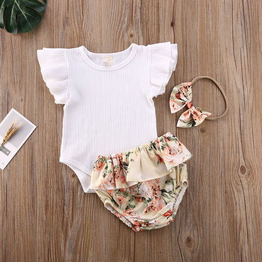 Floral Bloomer Outfit (4 colors available)