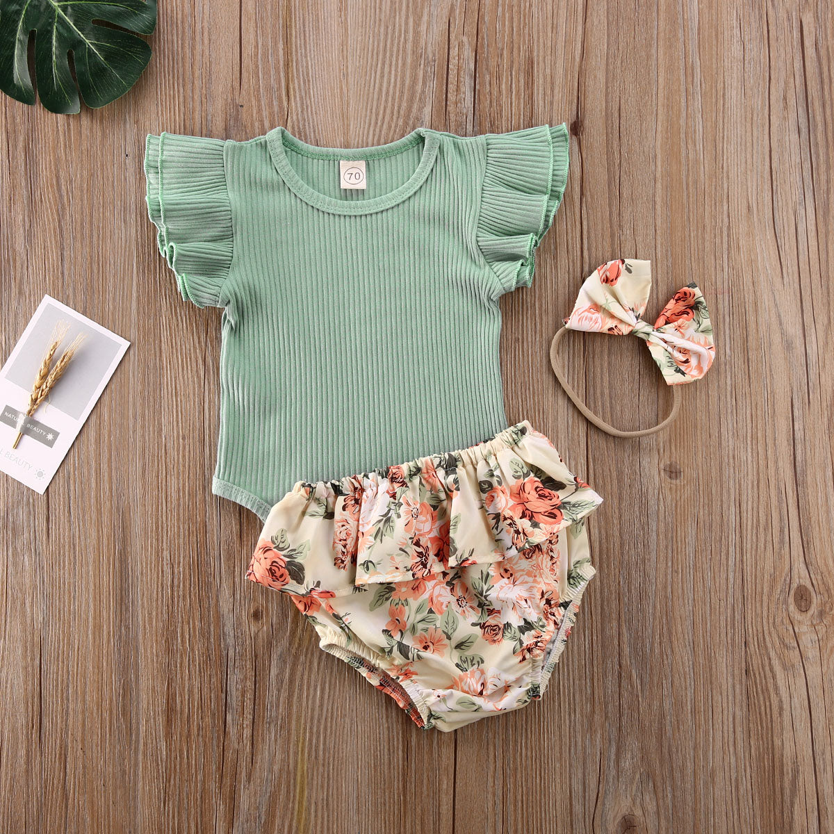 Floral Bloomer Outfit (4 colors available)