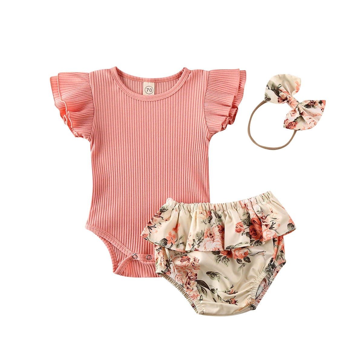 Floral Bloomer Outfit (4 colors available)