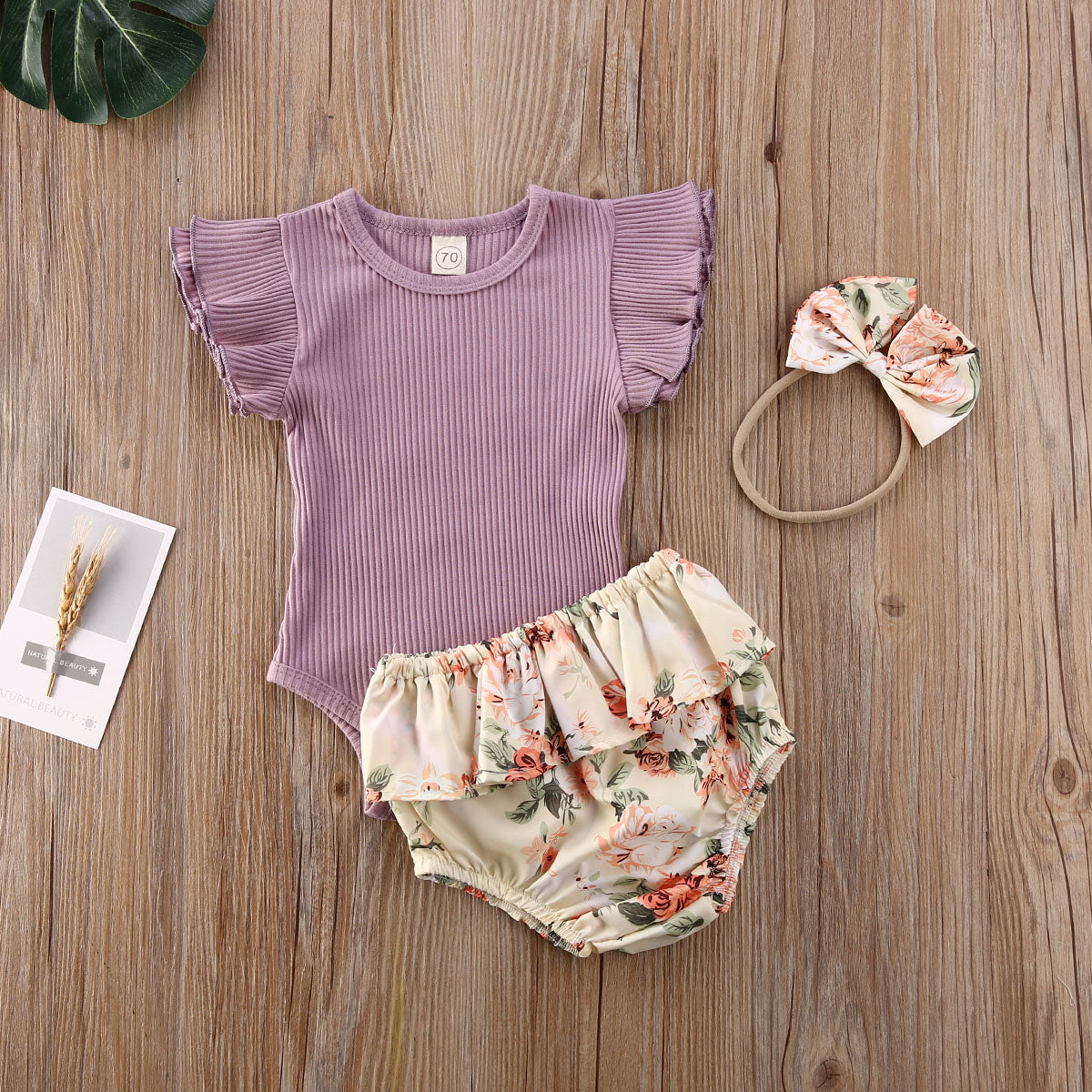 Floral Bloomer Outfit (4 colors available)