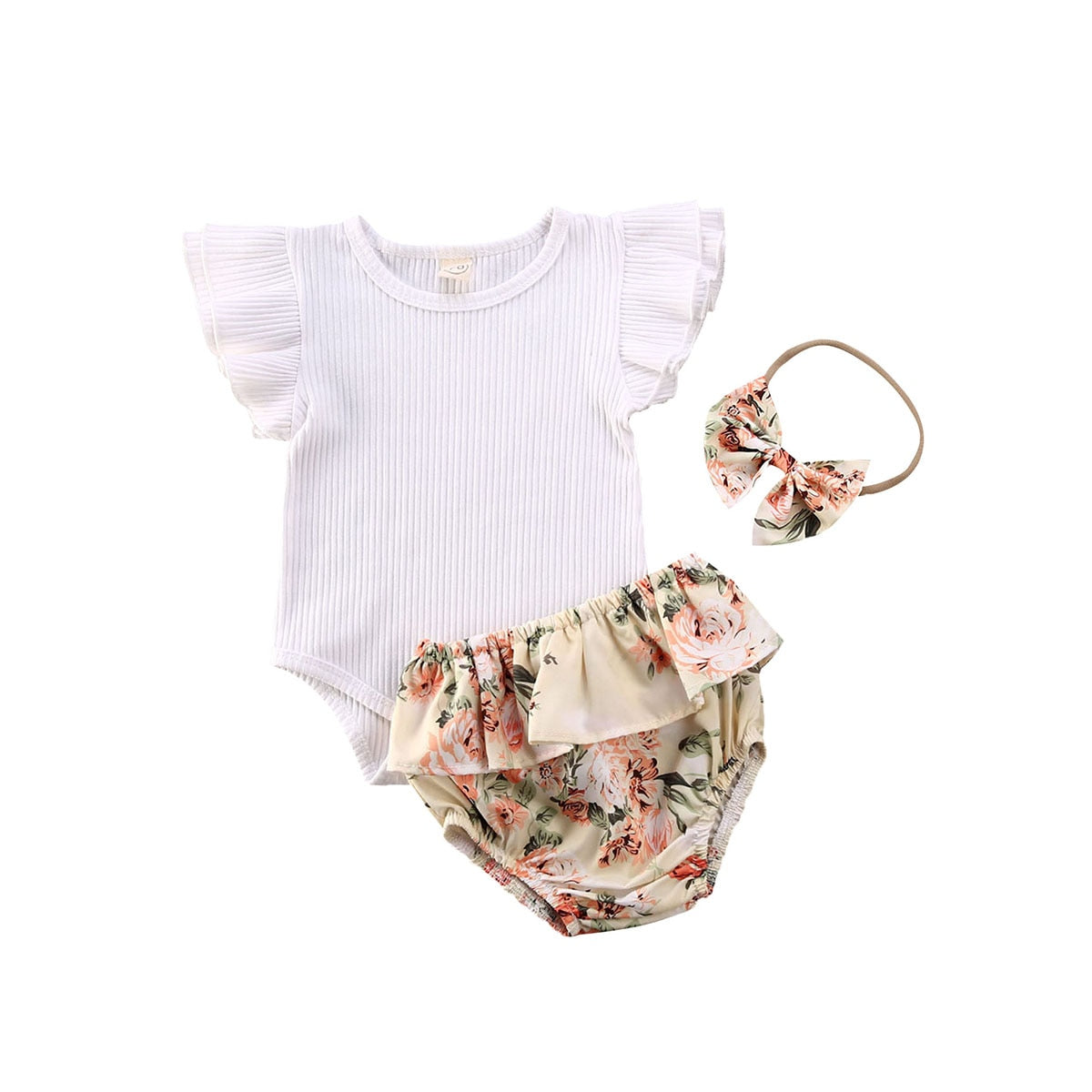 Floral Bloomer Outfit (4 colors available)