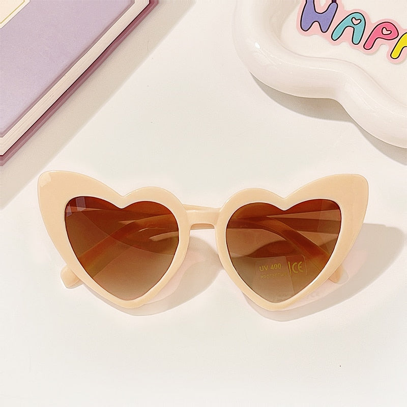 Girls Heart Shaped Sunglasses