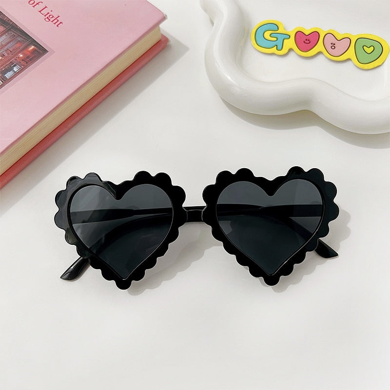 Girls Heart Shaped Sunglasses