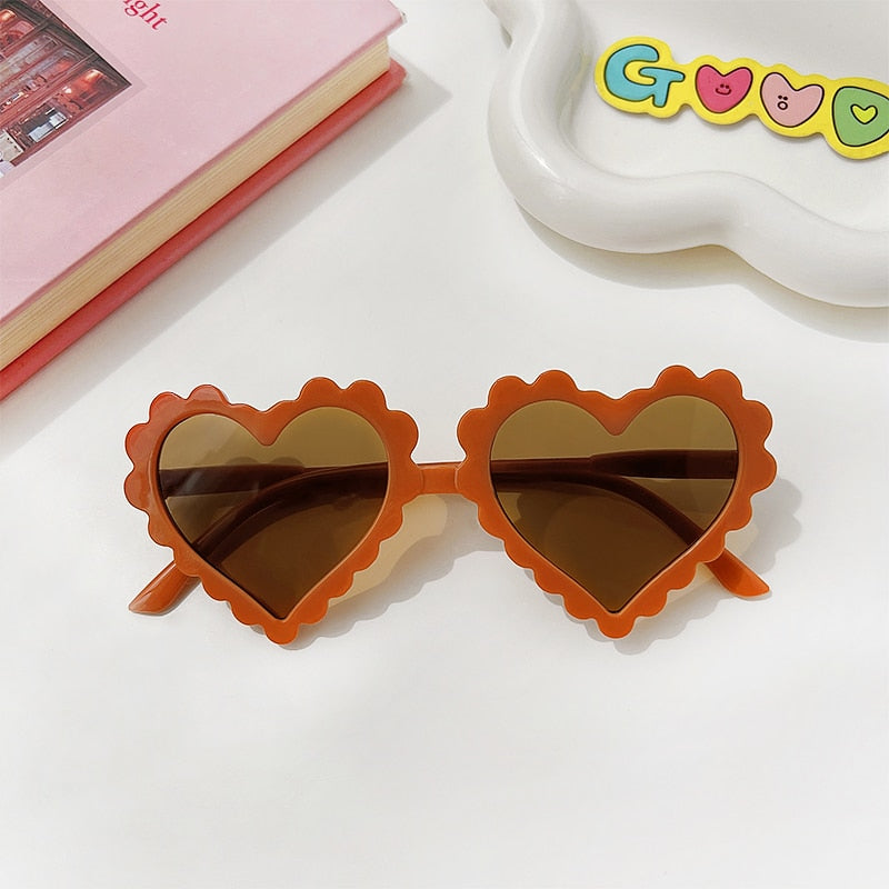 Girls Heart Shaped Sunglasses