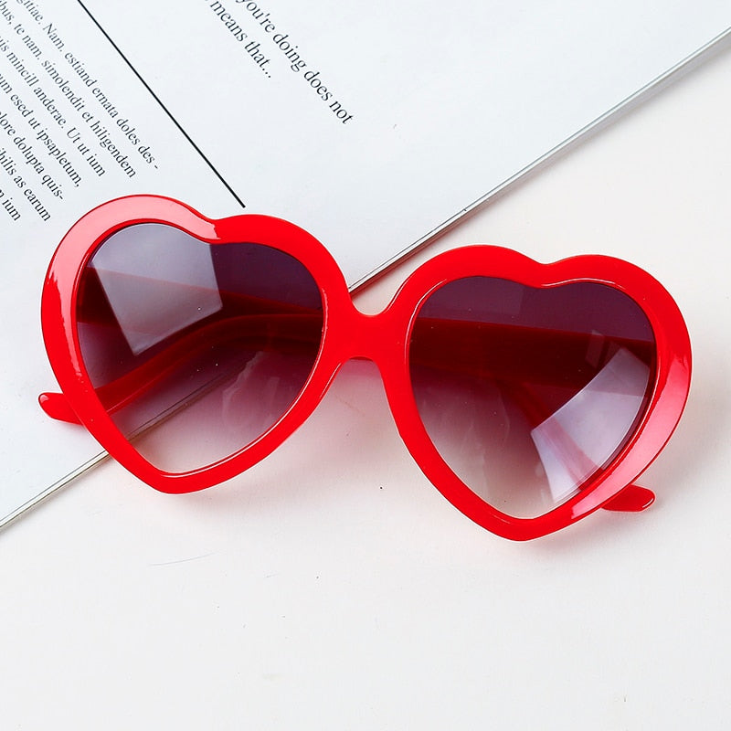 Girls Heart Shaped Sunglasses