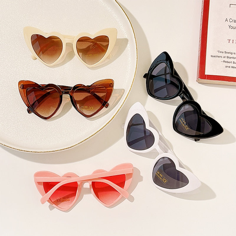 Girls Heart Shaped Sunglasses