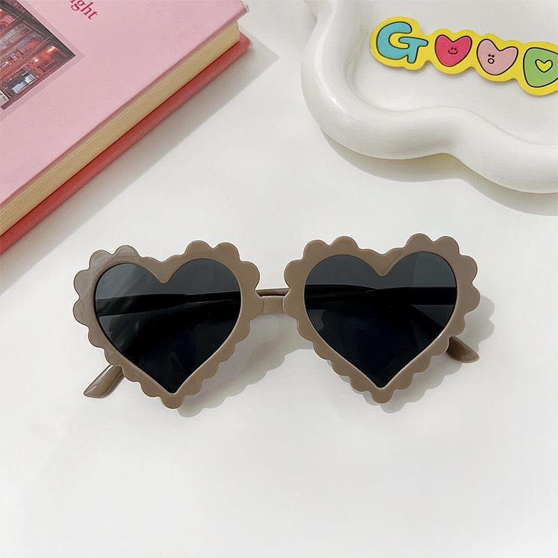 Girls Heart Shaped Sunglasses