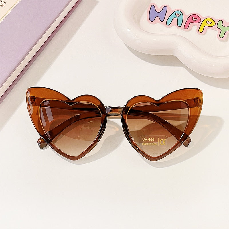 Girls Heart Shaped Sunglasses