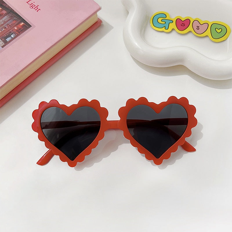 Girls Heart Shaped Sunglasses