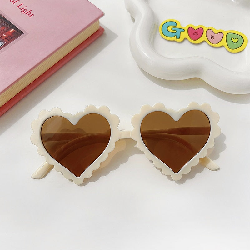 Girls Heart Shaped Sunglasses