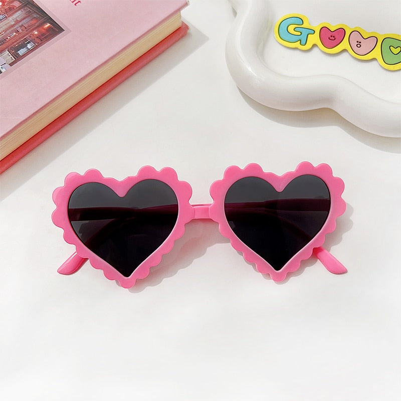 Girls Heart Shaped Sunglasses