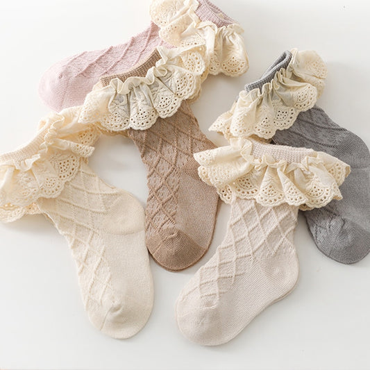 Vintage Ruffled Lace Socks