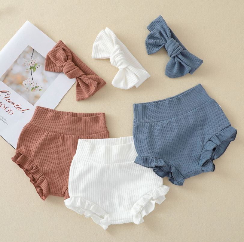 Ruffle Bloomers and Headband Set