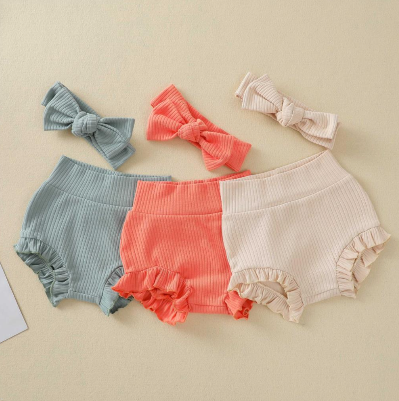 Ruffle Bloomers and Headband Set