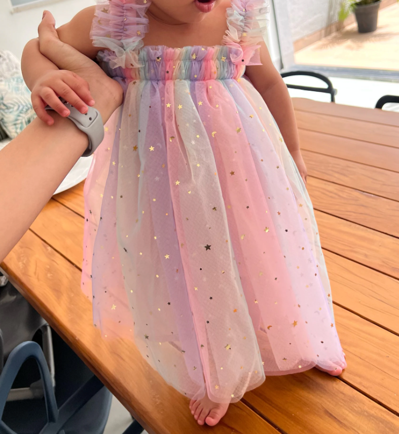 Sequin Rainbow Princess Dress