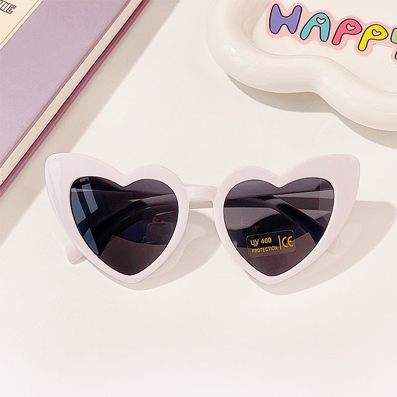 Girls Heart Shaped Sunglasses