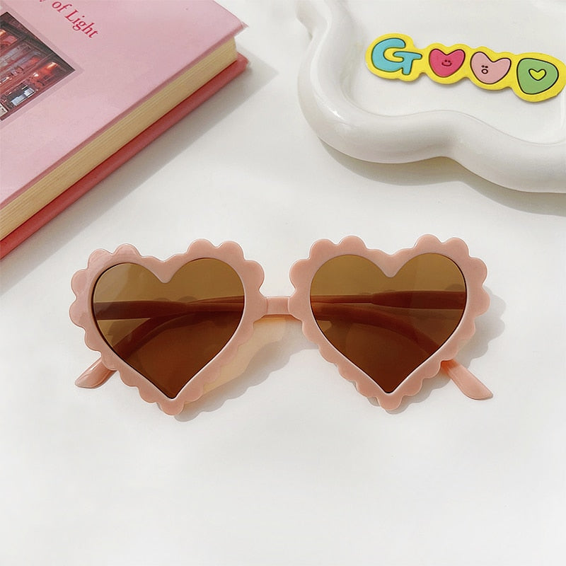 Girls Heart Shaped Sunglasses